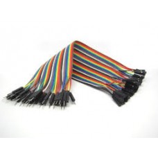 40pcs in Row Dupont Cable 20cm 2.54mm male to female